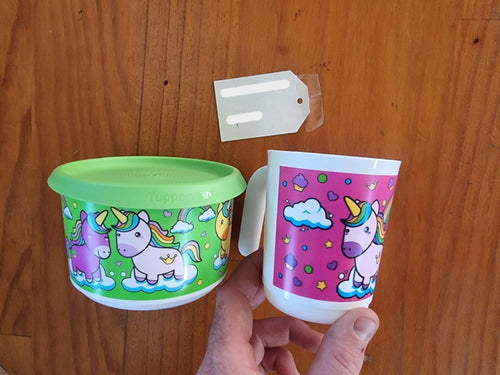 Unicorn Set Cup and Canister