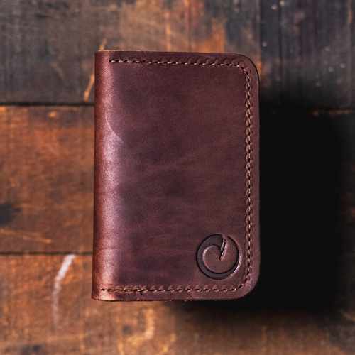 THE RAW EDGE BIFOLD WALLET - BISON