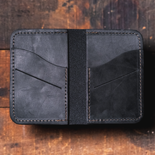 Load image into Gallery viewer, THE RAW EDGE BIFOLD WALLET - ONYX