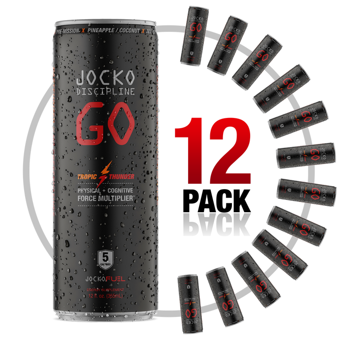JOCKO DISCIPLINE GO DRINK - TROPIC THUNDER - 12 Pack